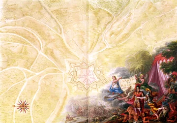 Ms 988 Tome 3 fol.14 Mappa di Rocroi, da 